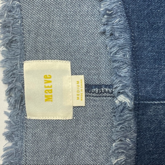 Maeve - Frayed Edge Denim Top - Medium - Picture 8 of 10
